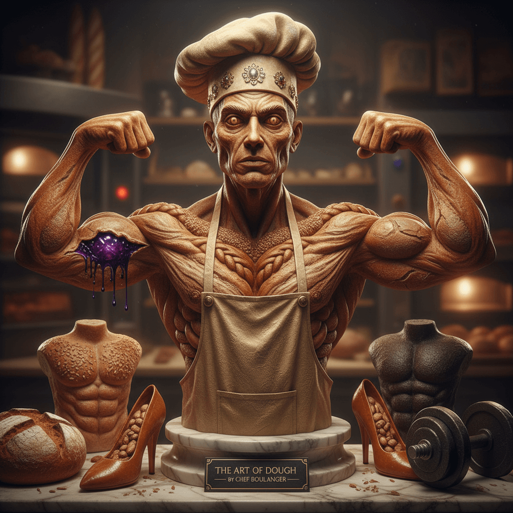 finally, a baker who takes 'knead to look good' literally