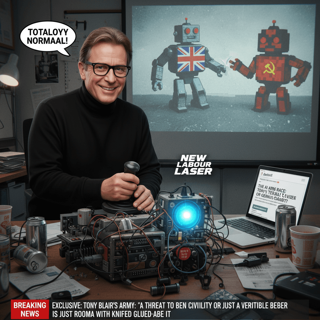 Tony Blair enters the AI arms race, very normal
