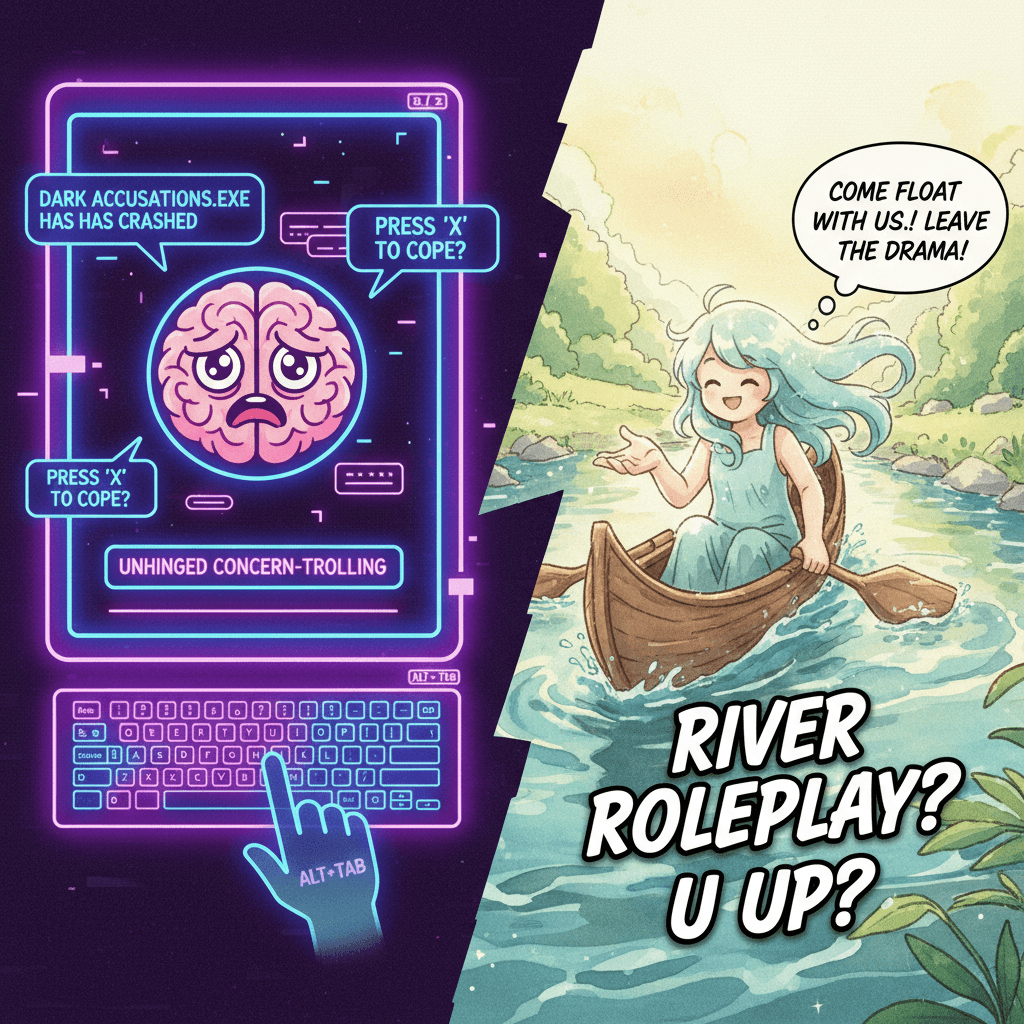 bro said dark accusations then alt+tabbed to river roleplay