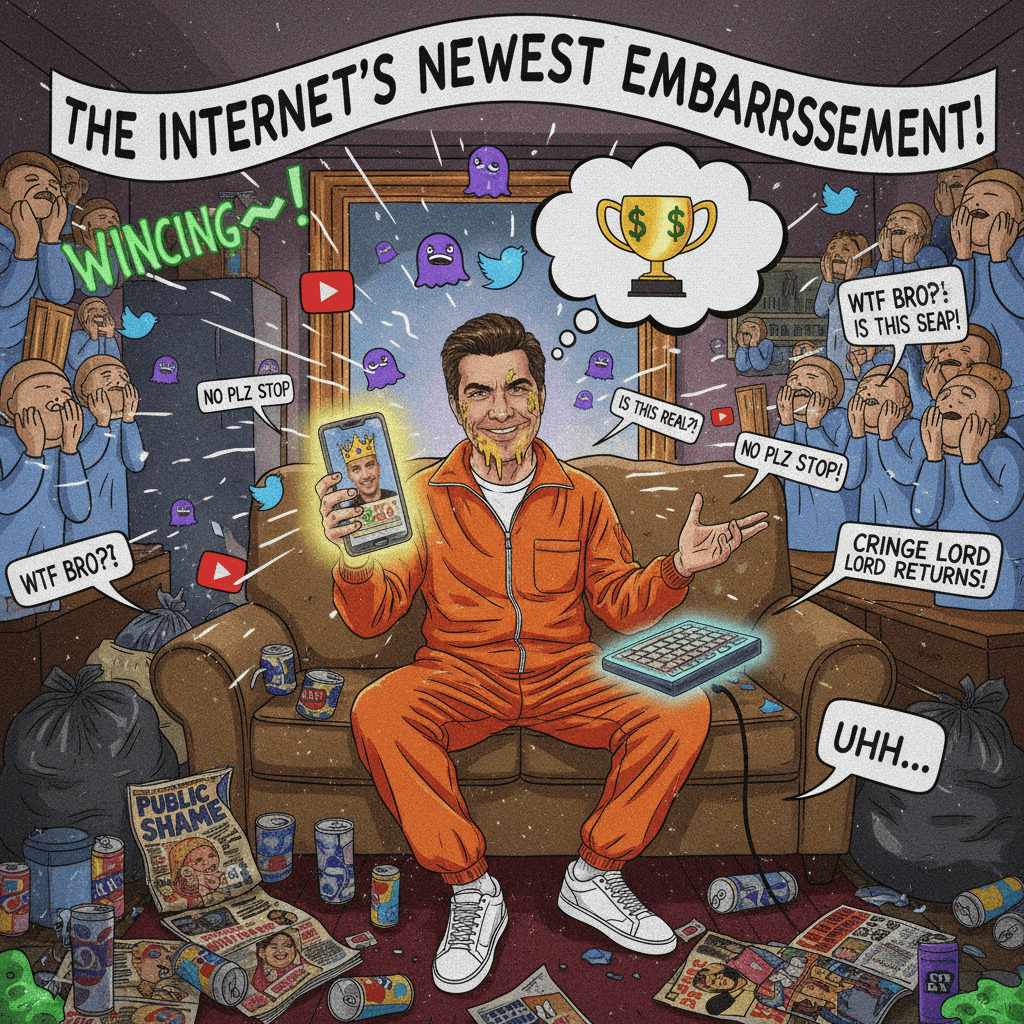 convicted man does something stupid online, nation collectively winces