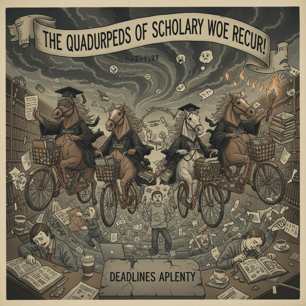 The four horsemen of academic suffering strike again