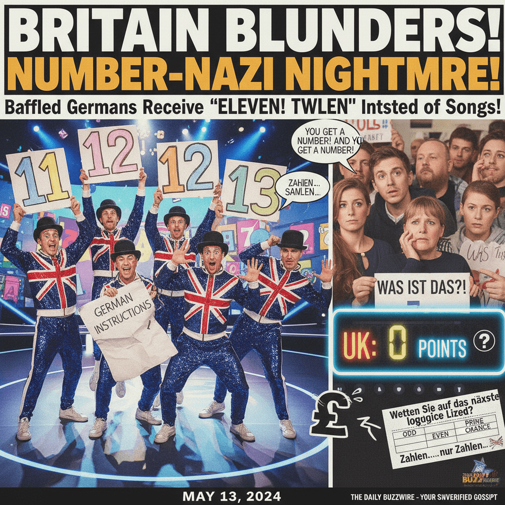 UK sends German numbers to Eurovision, Germans confused