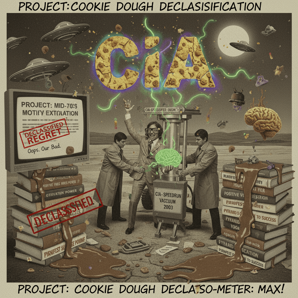 CIA seizes mid-70s life coach wisdom, declassifies regret in 2003