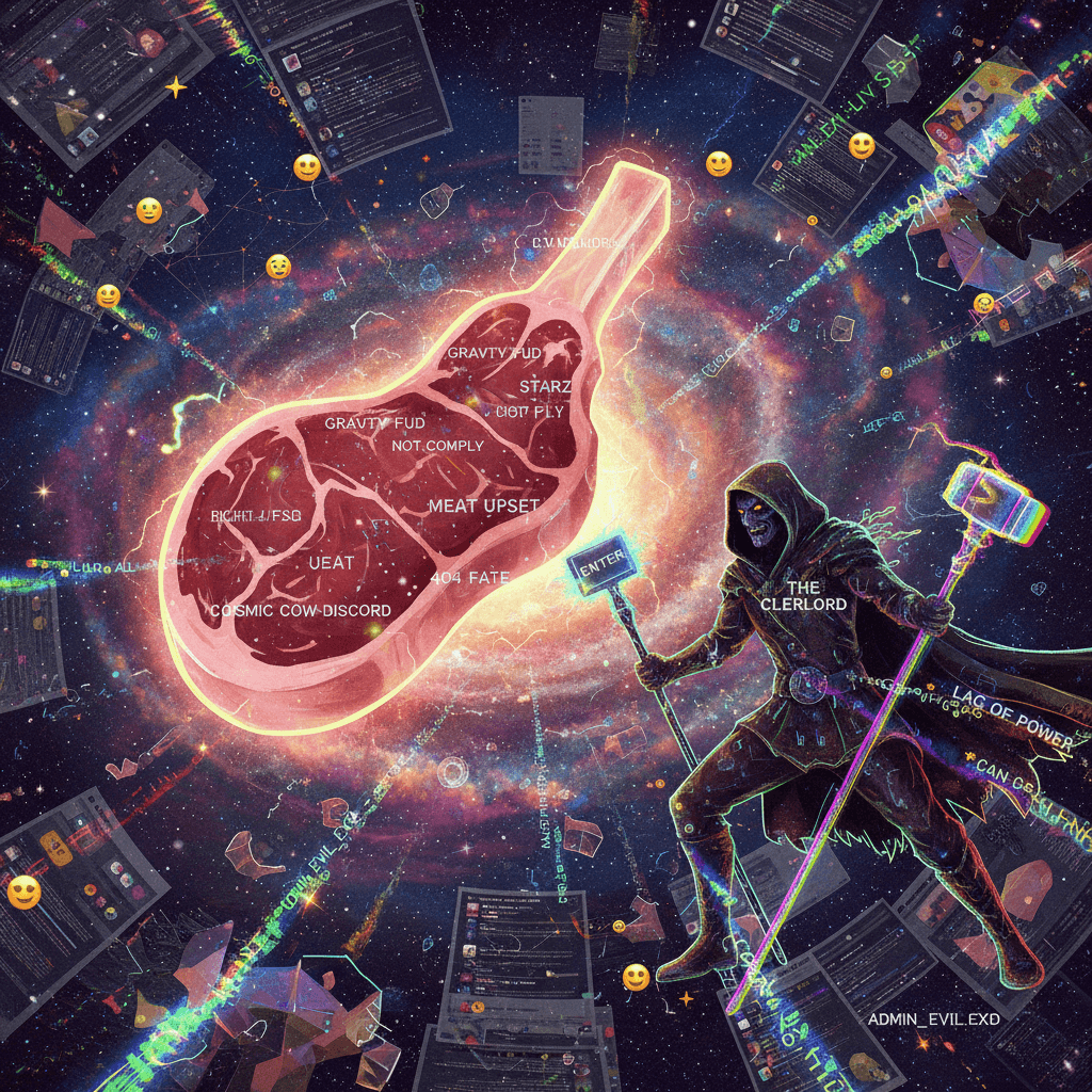 celestial beef with broken grammar and a clerlord villain arc