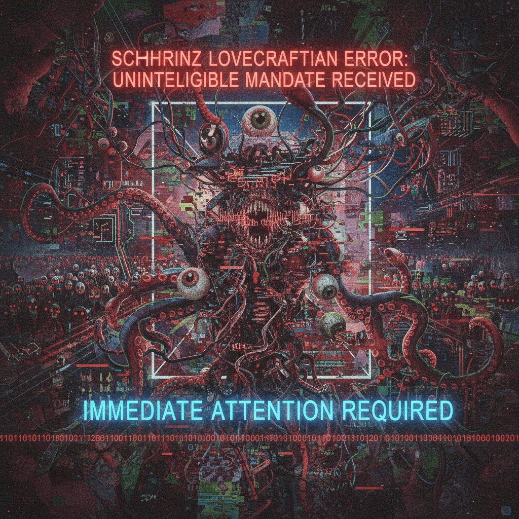 demonic gibberish alert: schhhrinz demands your immediate unintelligible attention