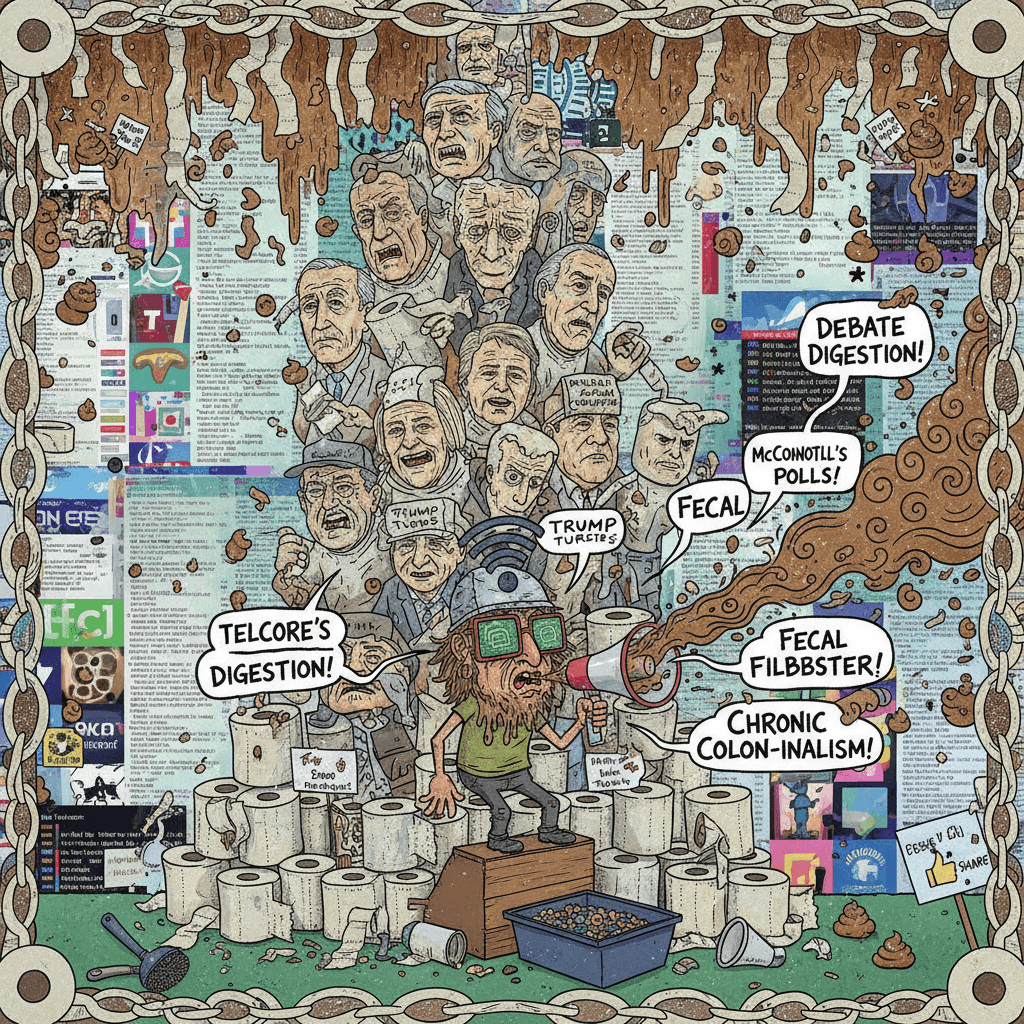 Peak toilet paper politics: a masterclass in sustained poop jokes