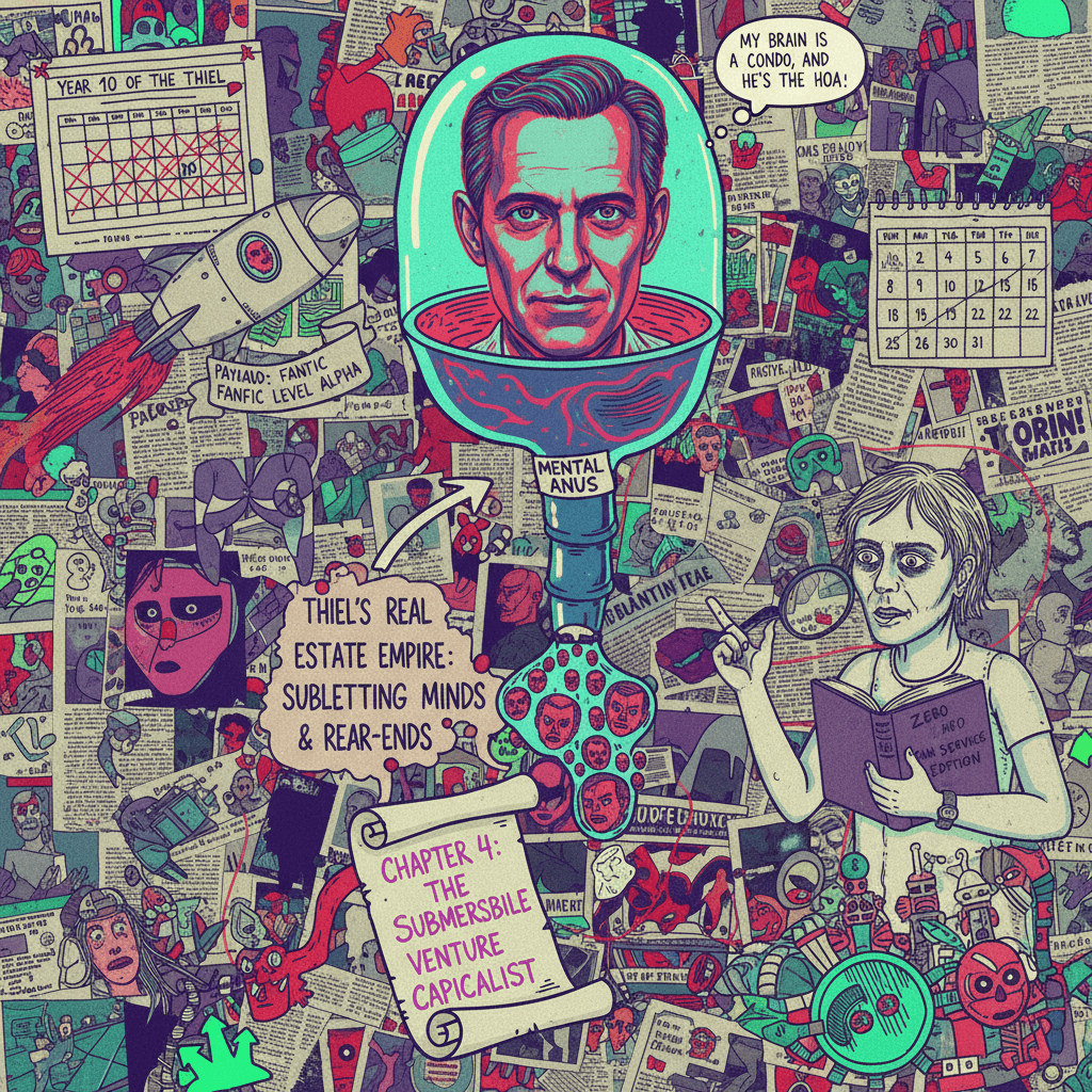 Peter Thiel lives rent-free in this person's mind (and ass apparently)