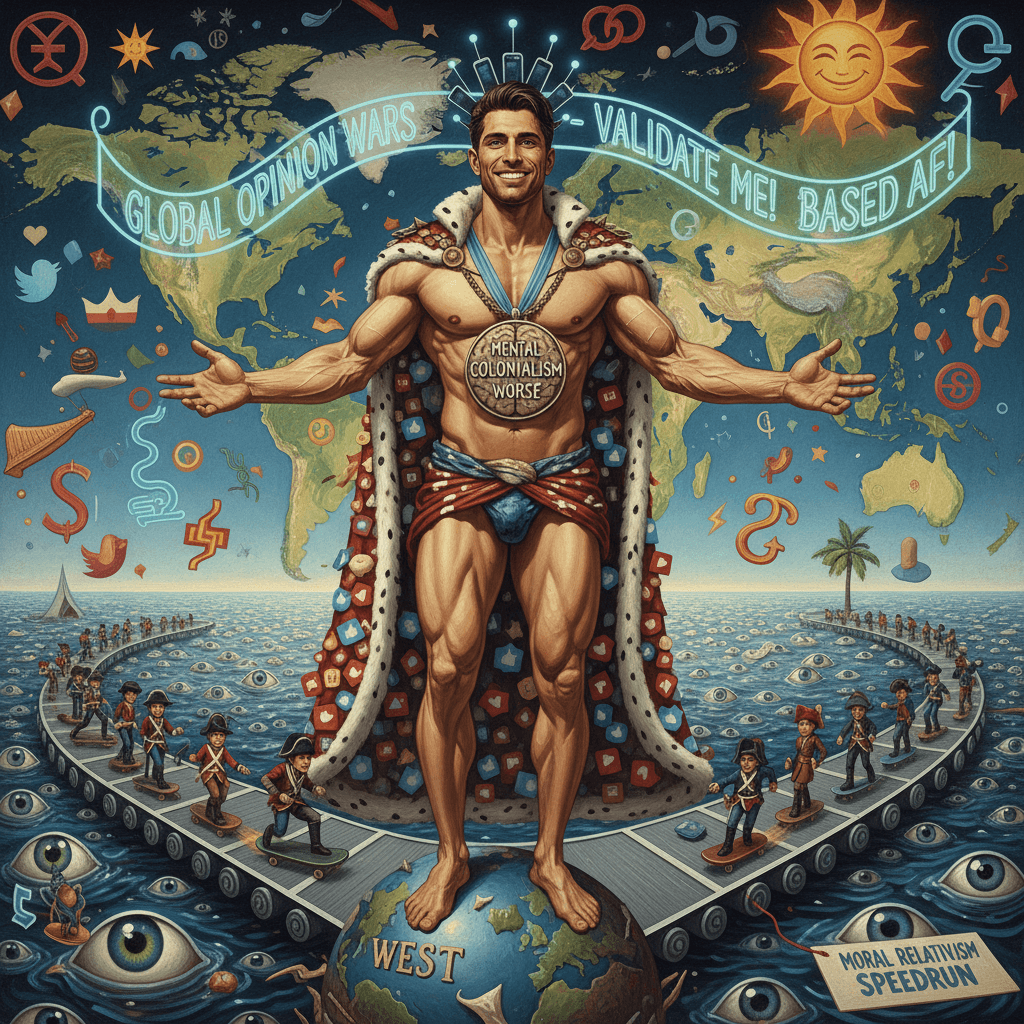 West bad, mental colonialism worse, ask followers to validate