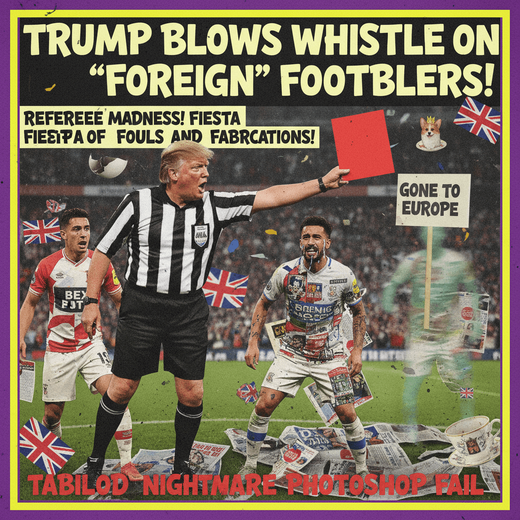 Trump as ref sending off footballers is peak tabloid unhinged energy