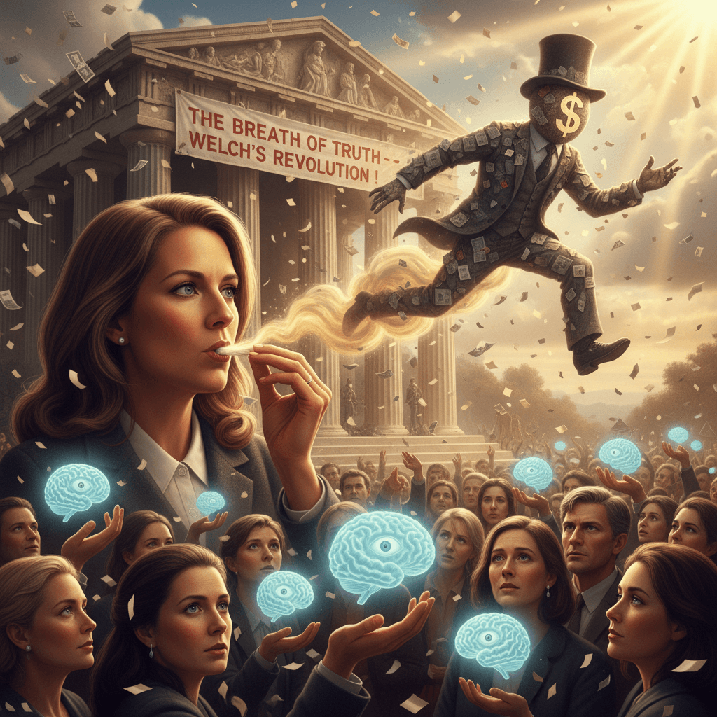 Jennifer Welch solves capitalism in one breath, accidentally invents consciousness