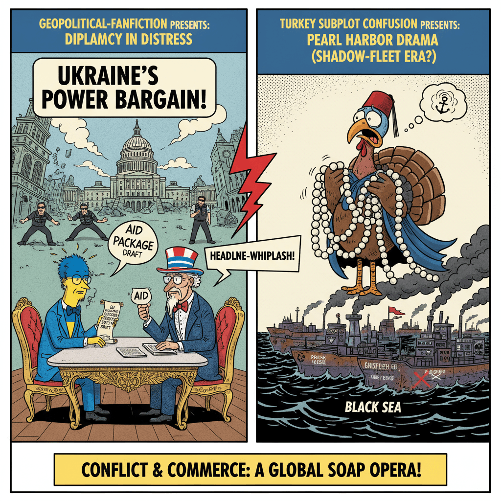 Ukraine negotiates in DC while Turkey clutches pearls about tanker drama