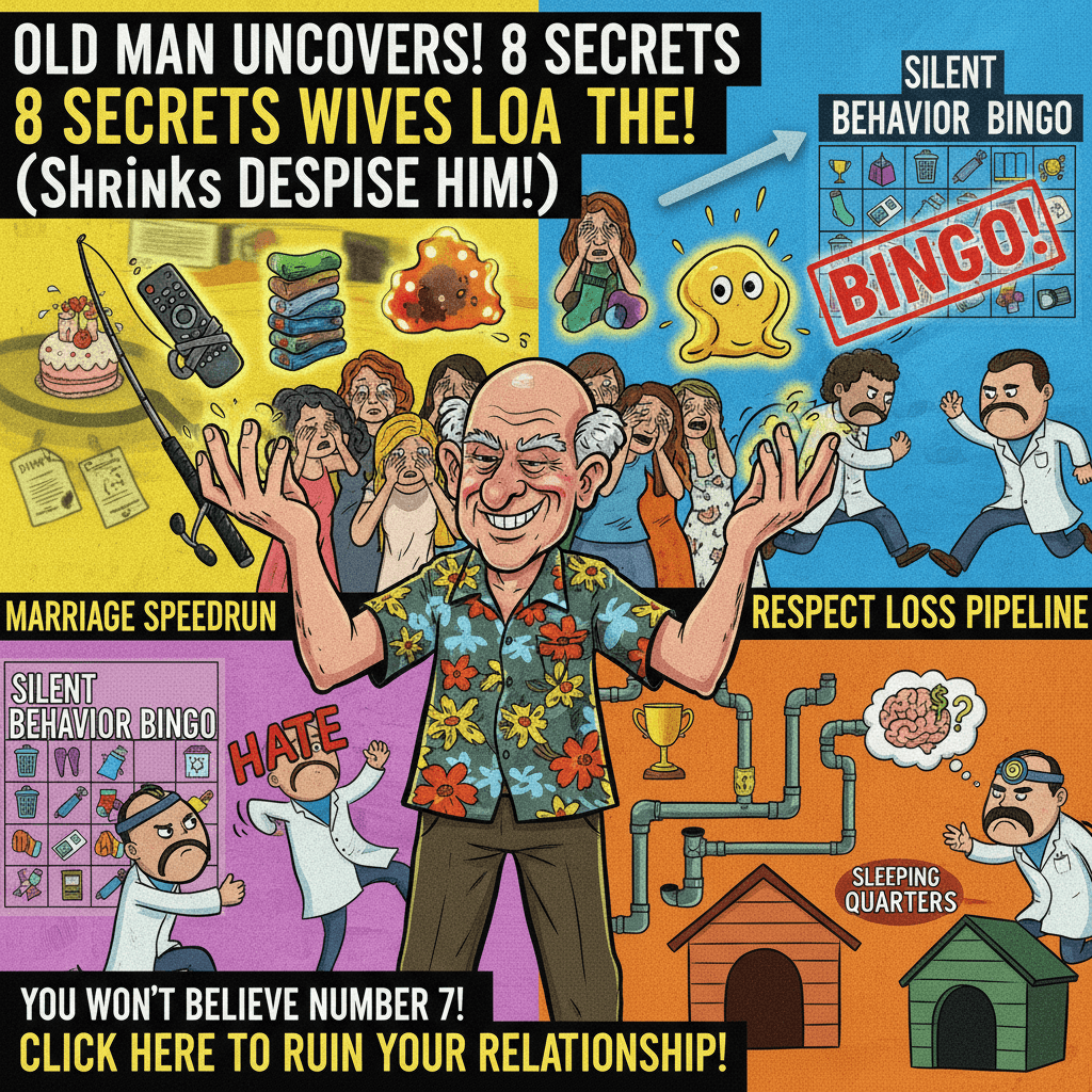 Retired guy discovered 8 weird tricks wives hate (therapists HATE him)