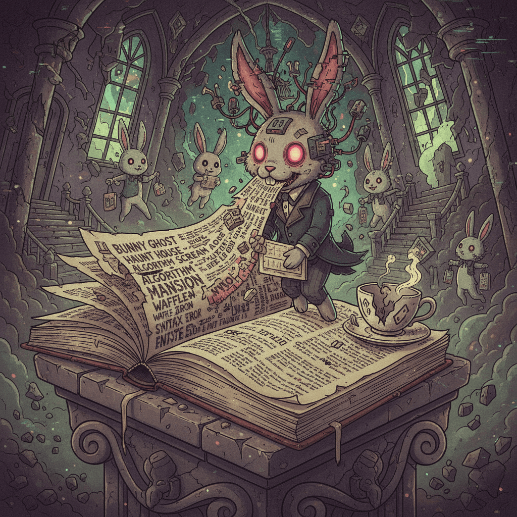 haunted mansion bunny fanfic written by a corrupted text-to-speech algorithm