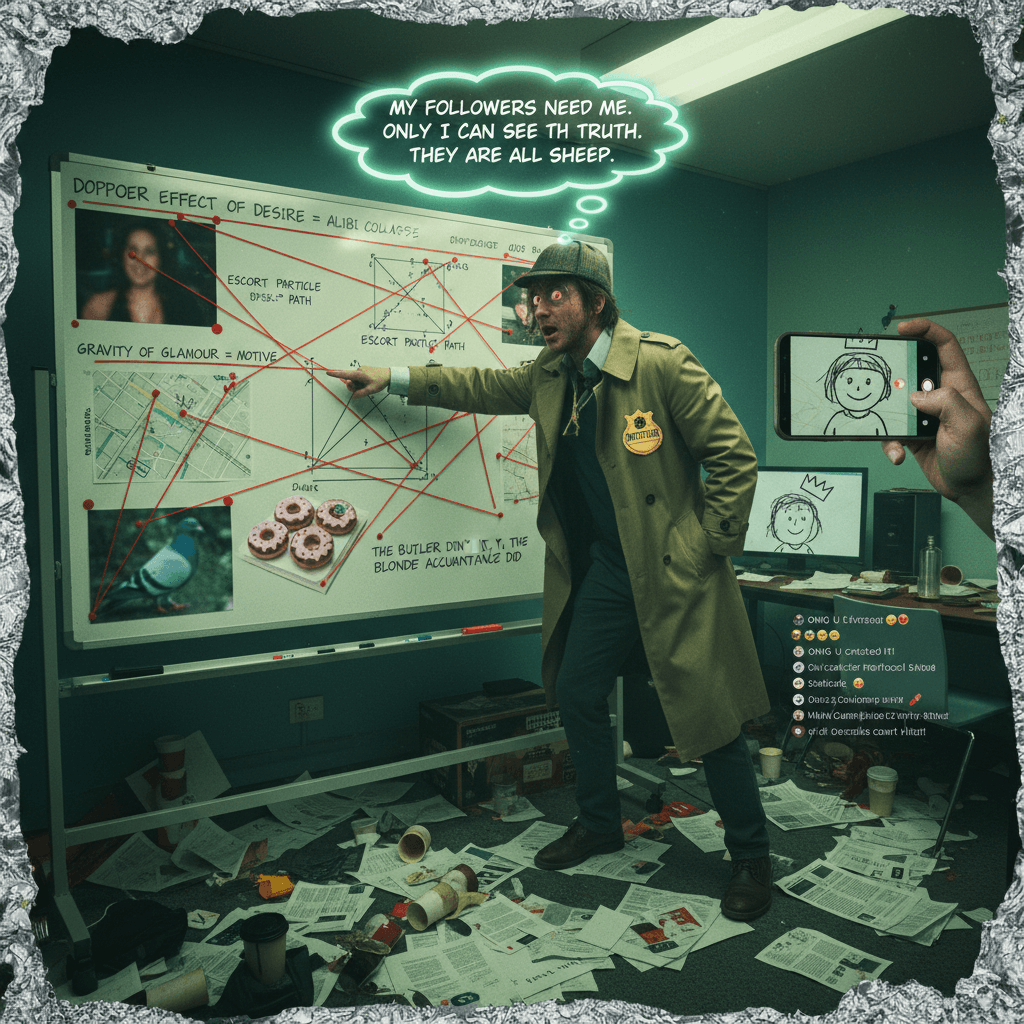 solved crime with escort theory, very normal analysis