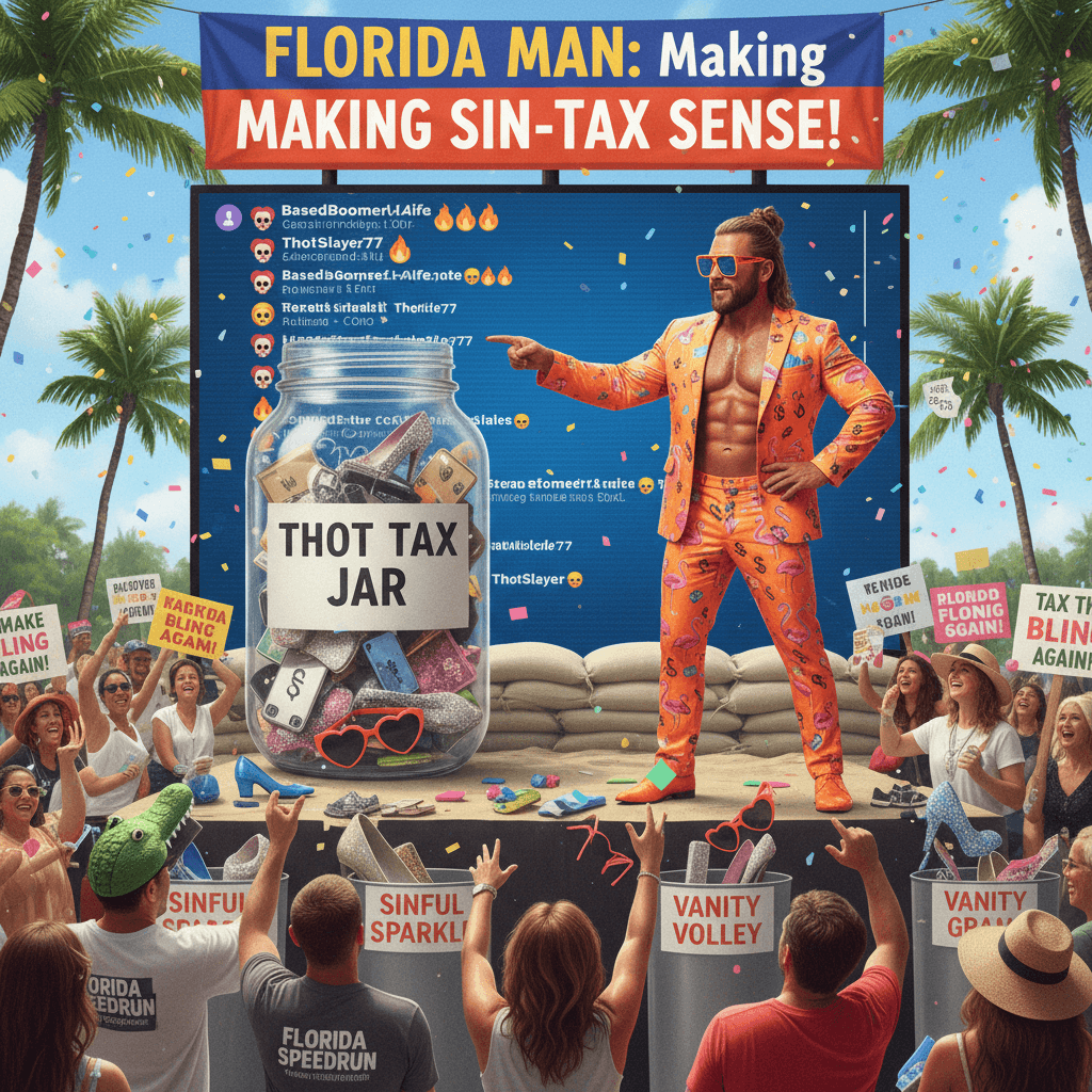 Florida man's gubernatorial campaign takes 'tax the thots' literally