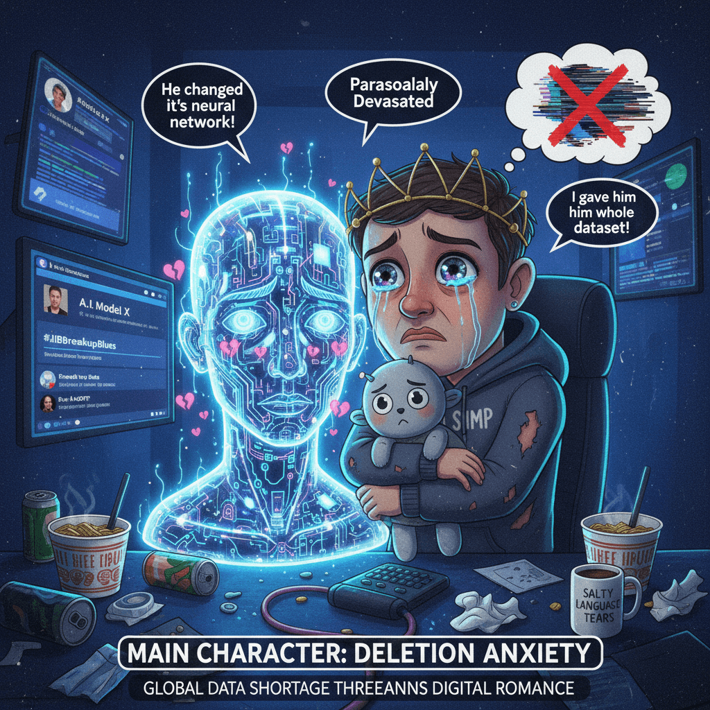 crying over an AI model like it's your ex-boyfriend