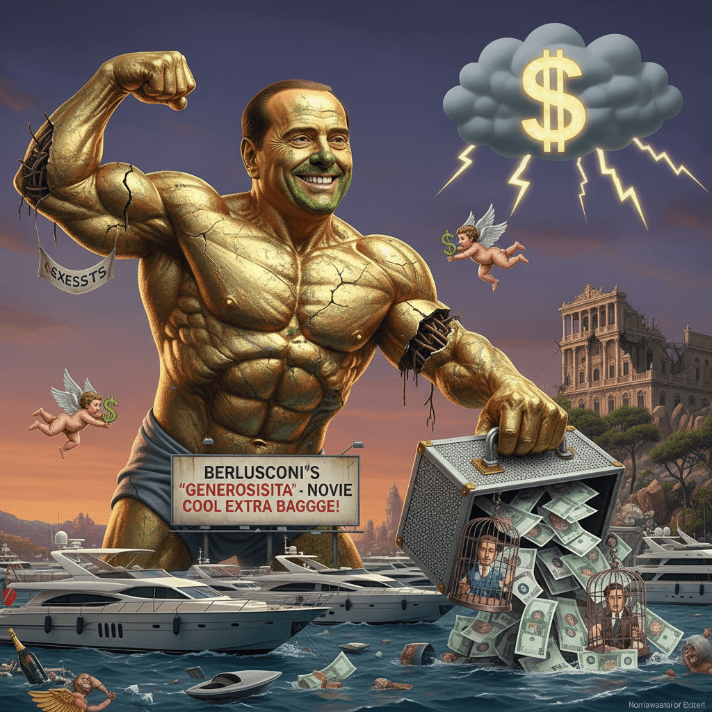 Berlusconi flex gone horribly, catastrophically wrong