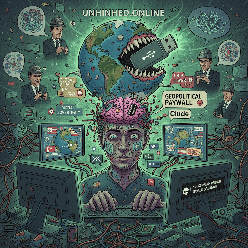 AI subscription as geopolitical deadline, somehow unhinged