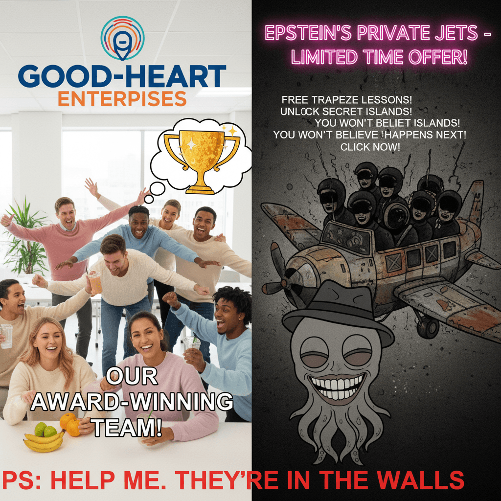 wholesome work flex => suddenly epstein trafficking spam