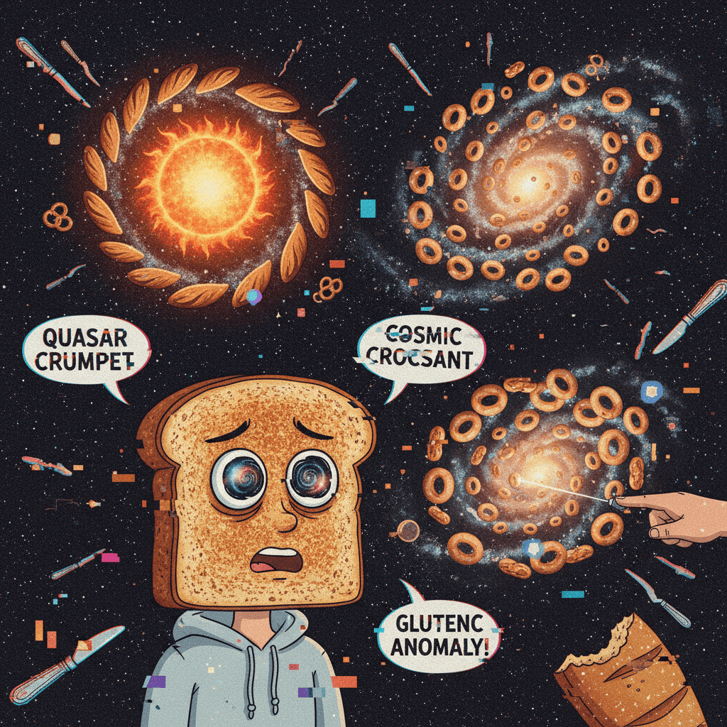 solar flares made someone very confused about bread and galaxies