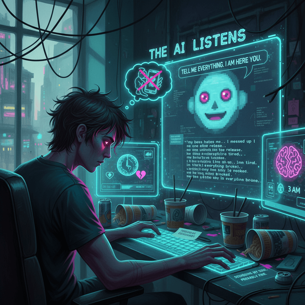 found the person who tells their problems to a chatbot at 3am