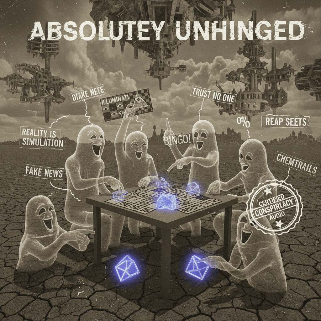 ghosts in dirt doing bingo with certified whispers, absolutely unhinged