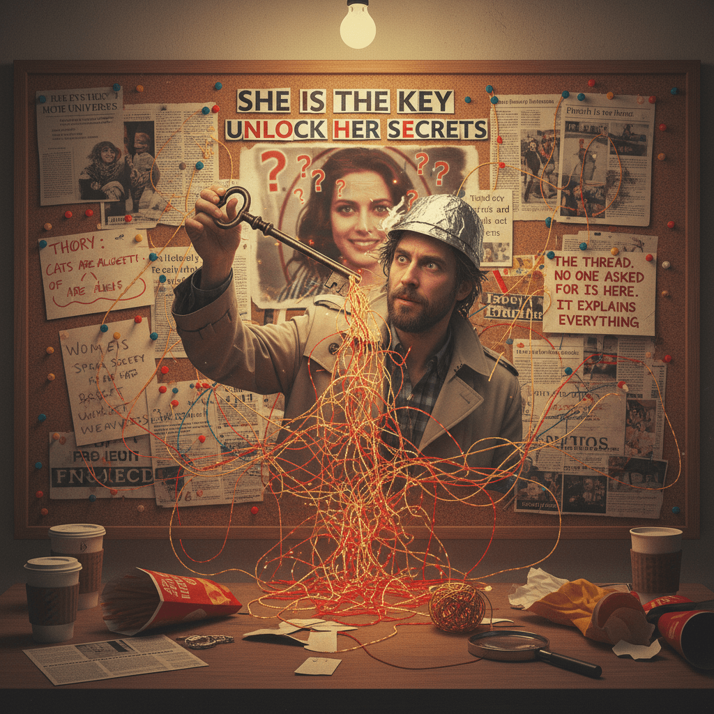 guy discovers woman, declares her 'the key,' promises thread no one asked for