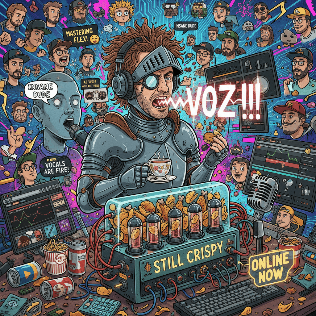 Ethan went English but the voz is still crispy in the rack effects