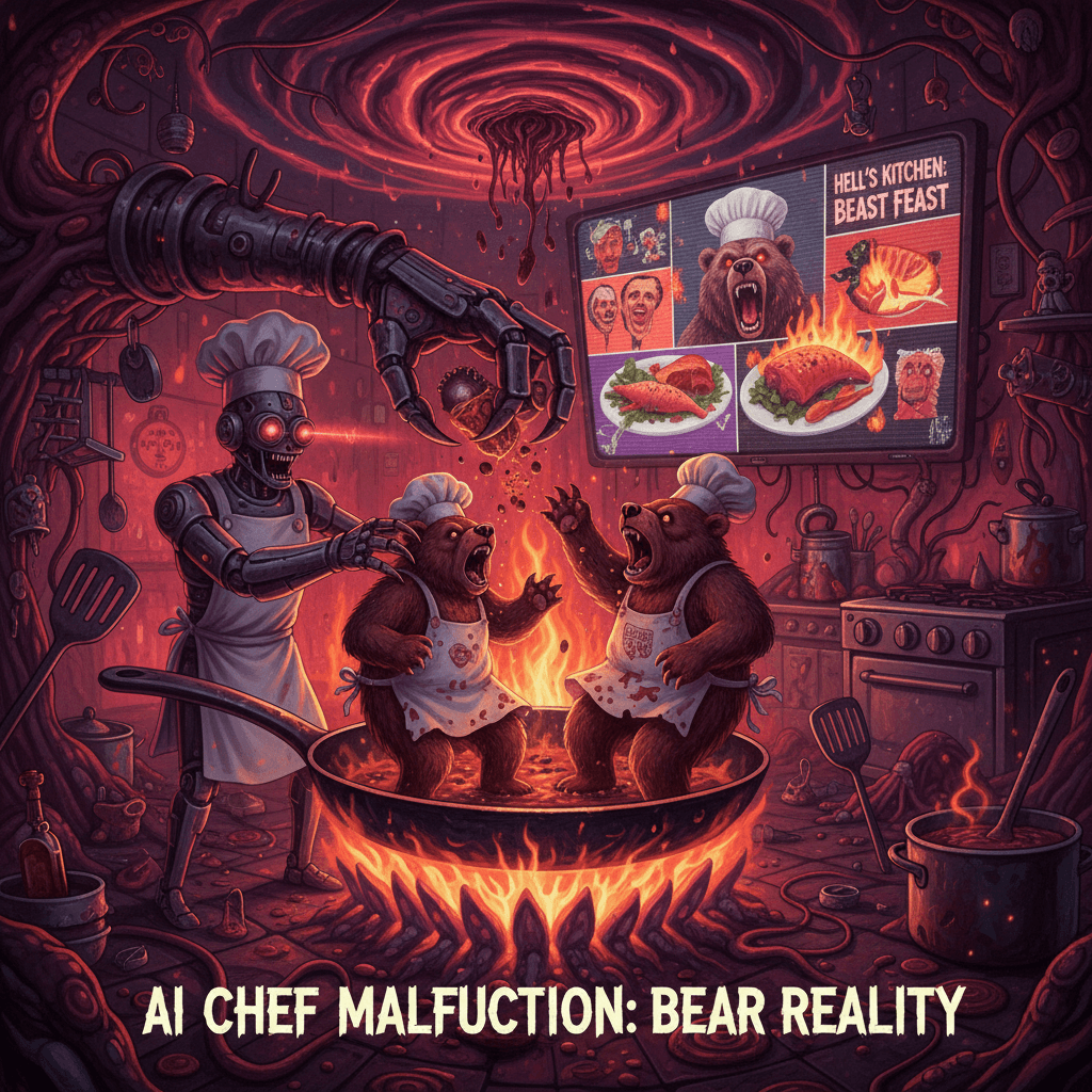 AI watched too much Gordon Ramsay and started manifesting bear nightmares