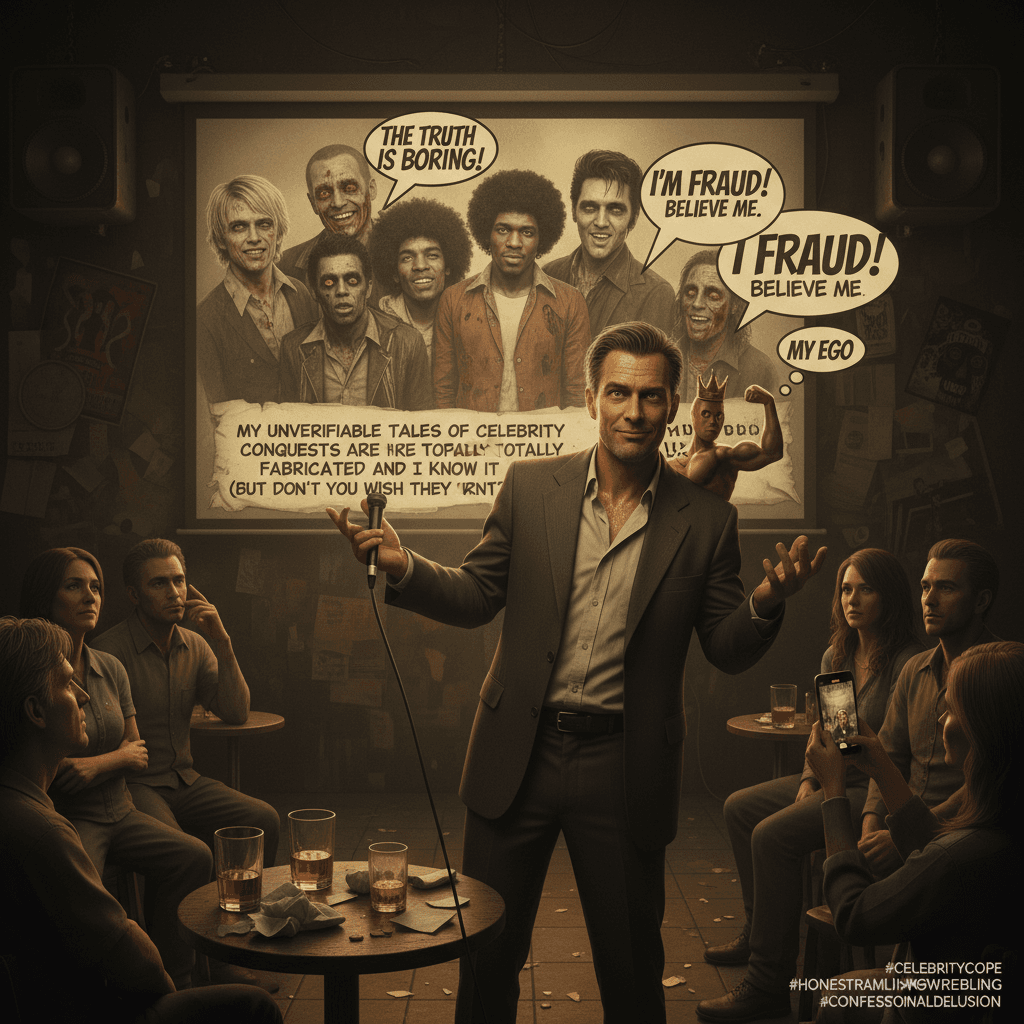 Man admits he lies about meeting dead rockstars, somehow self-aware