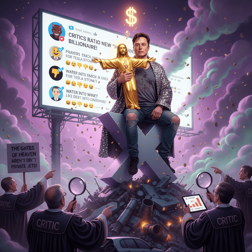 Billionaire suddenly finds Jesus, critics find irony