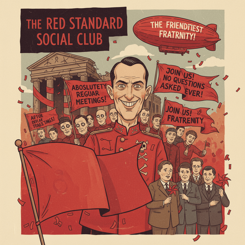 join our totally normal club said the red flags