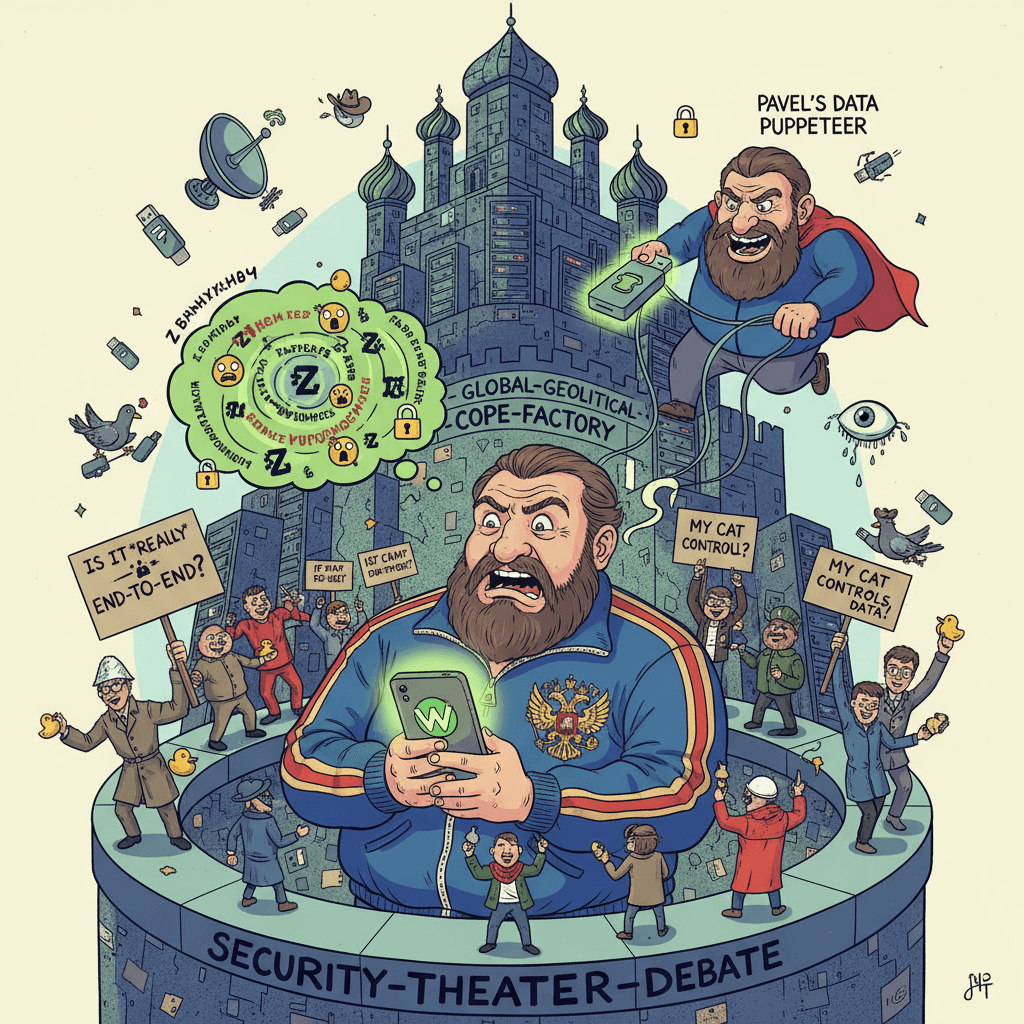 Russian oligarch WhatsApp clone discourse hits different when you know Pavel controls the data