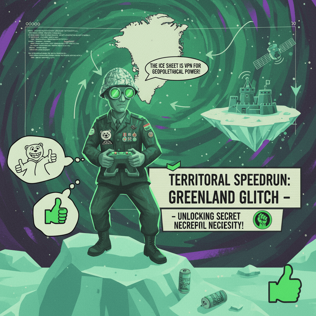 bro really said greenland is a strategic necessity actually