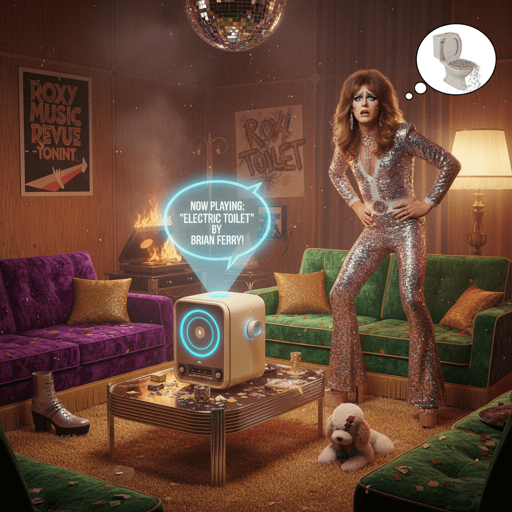 Alexa misunderstands a 70s glam legend's name with zero self-awareness