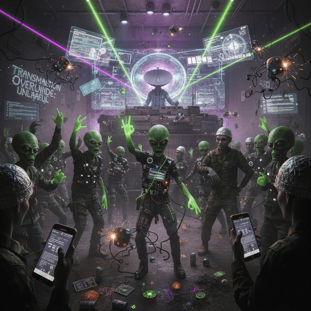 alien raves harder than your local military security clearance