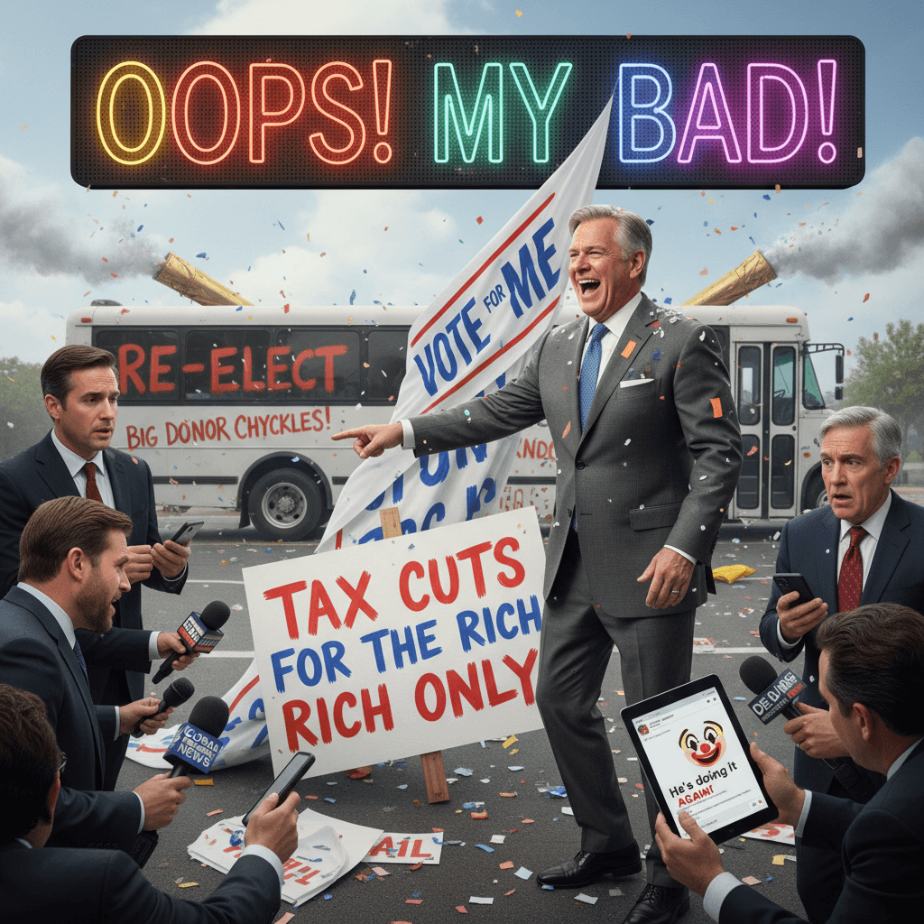 accidentally proving the point while laughing about it