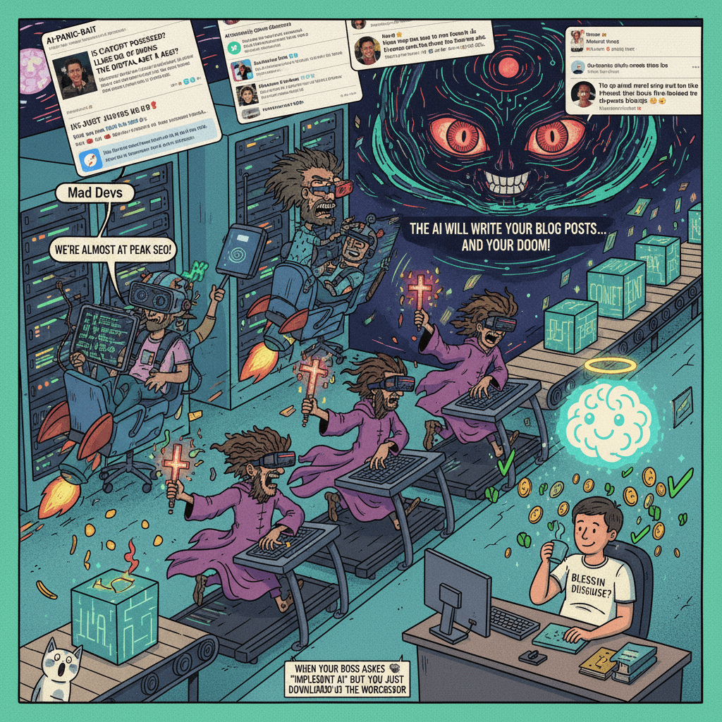 exorcists mad devs speedrunning content management with LLMs