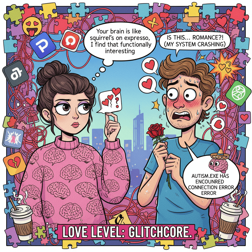 Woman's blunt honesty mistaken for aggressive flirting, peak neurodivergent romance