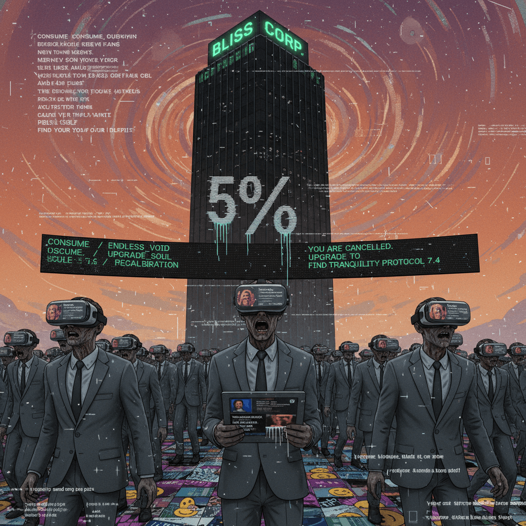 bliss capitalism: now with 54% more existential dread and mandatory cancellation