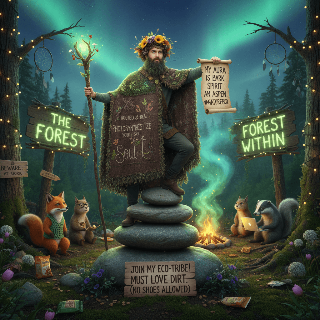 guy discovered nature exists, thinks it's a personality trait