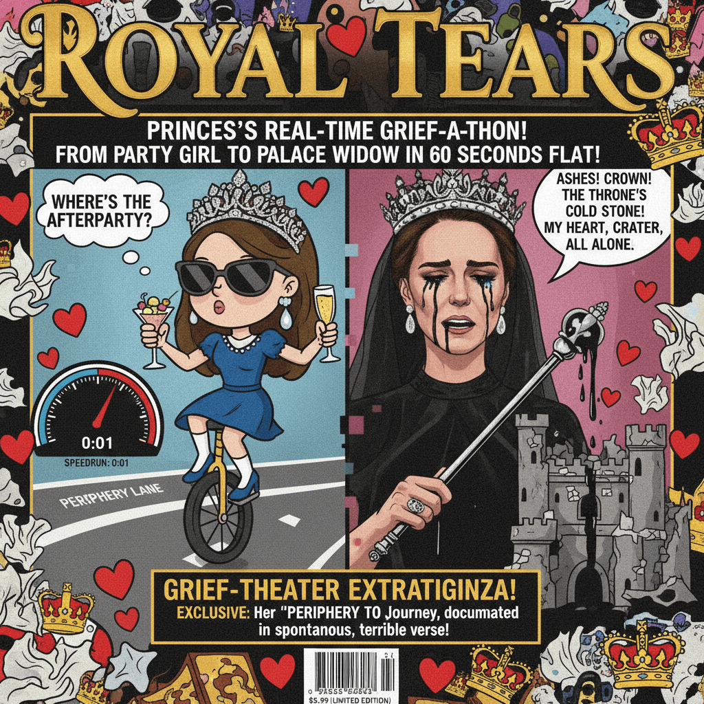 Kate's character development speedrun: periphery princess to mourning monarch