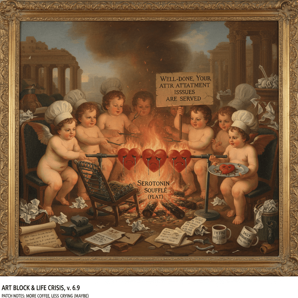 Renaissance cherubs roast your emotional availability