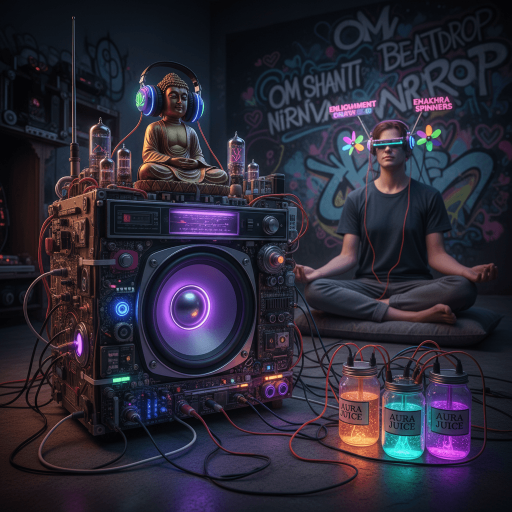 Buddha box goes hard—literally has a subwoofer for enlightenment