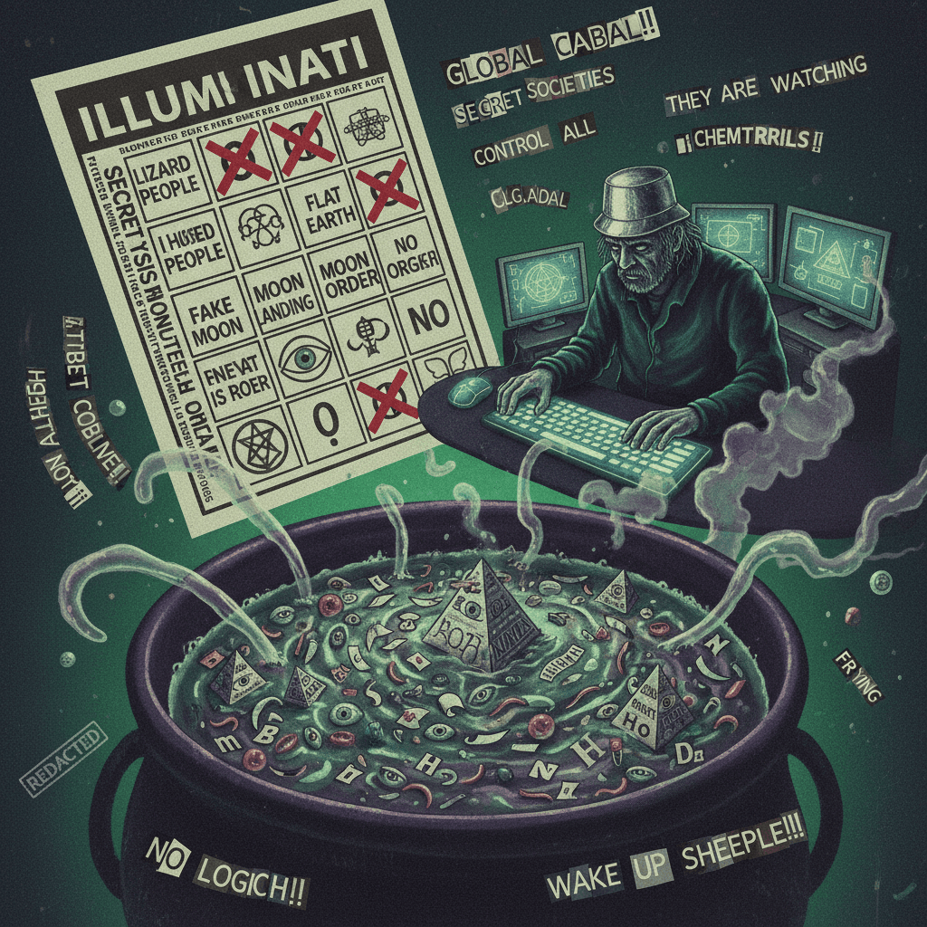 NWO word salad with phantom chemtrails and zero punctuation