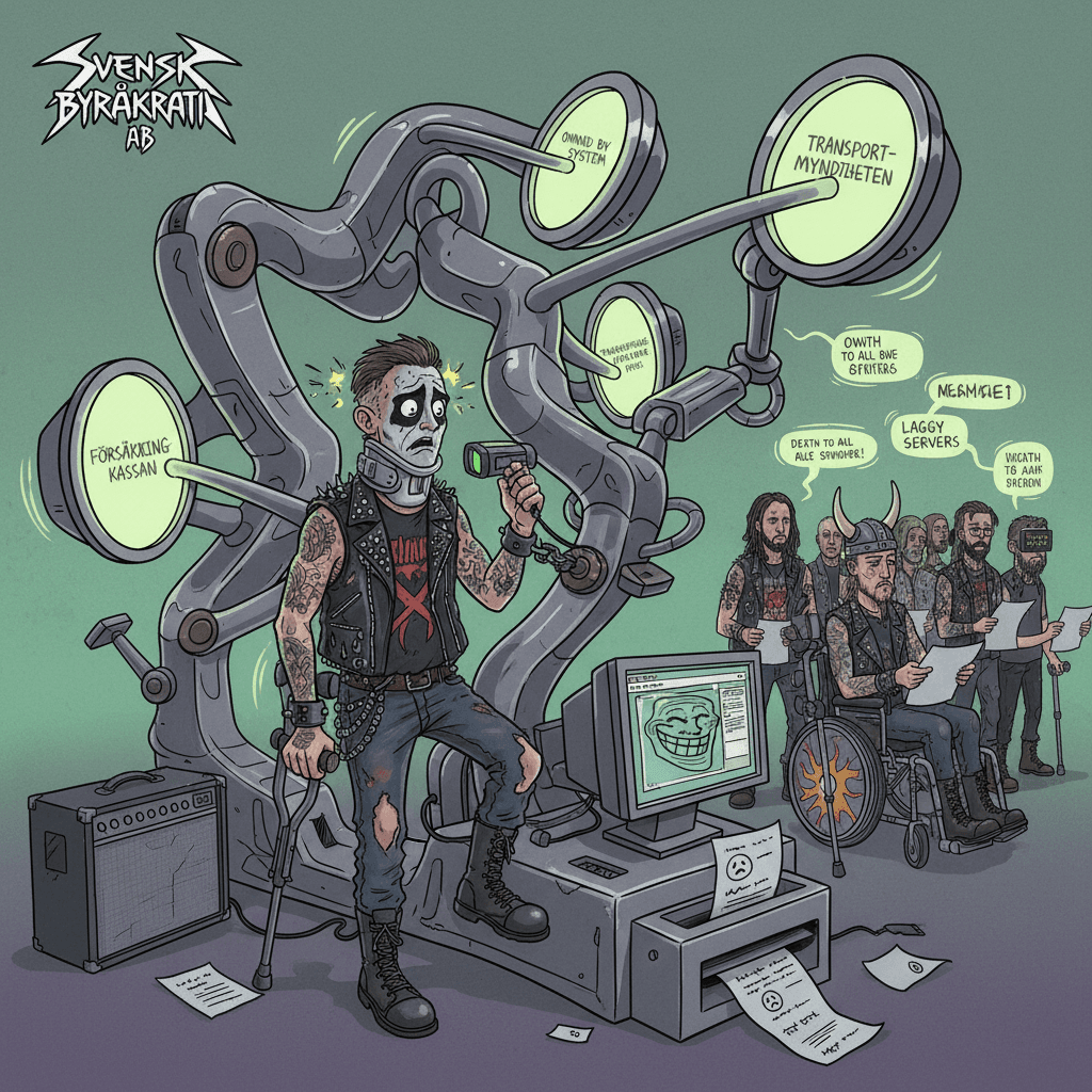 metalhead gets pwned by sweden's most metal bureaucracy