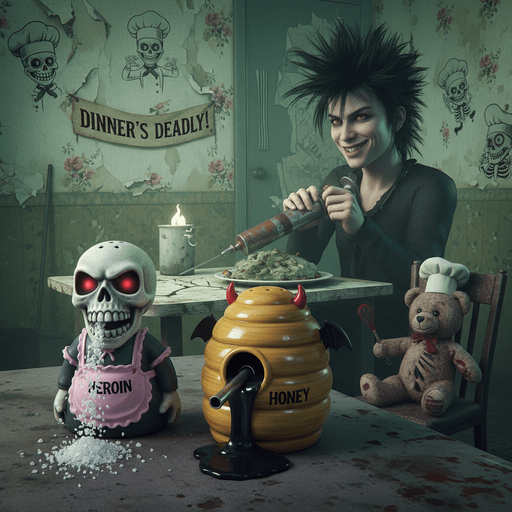 Pass the heroin, honey—dinner's bland as hell