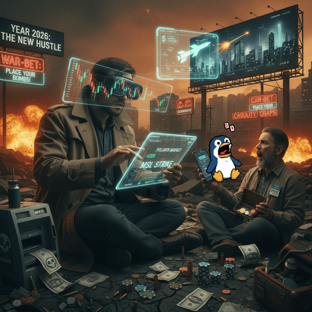 Betting on missile strikes, harassing journalists over lost money—peak 2026