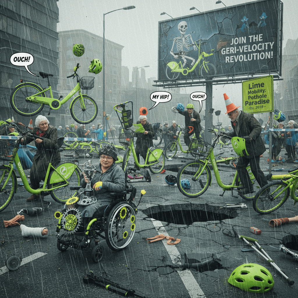 Lime bikes: turning pedestrians into Zimmer frame enthusiasts since 2019