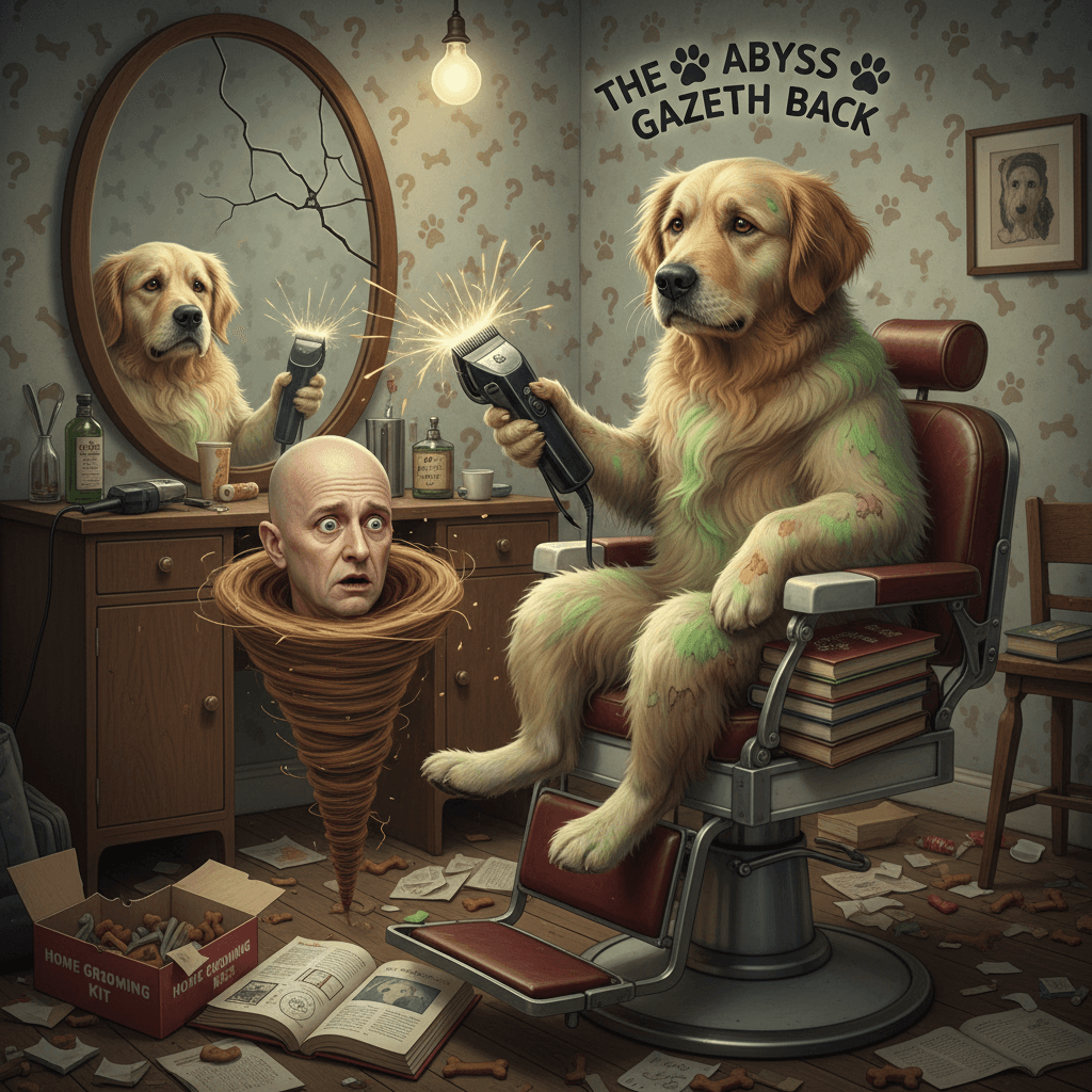 Dog's existential crisis > owner's hair loss spiral